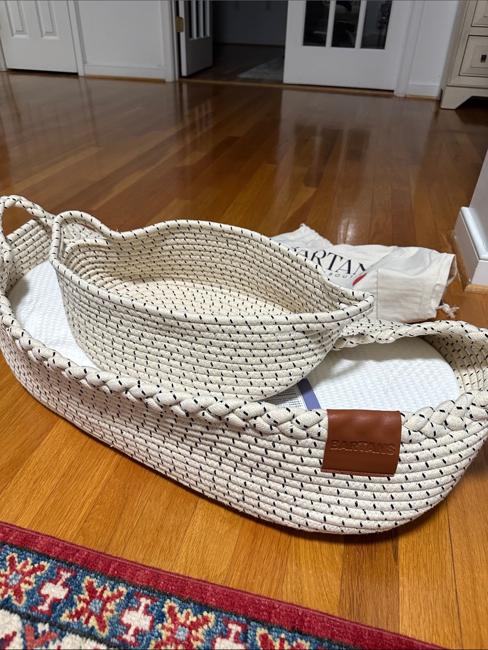 Baby changing basket